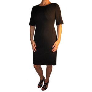 Eliza J Crepe Sheath Dress with Seam Detailing